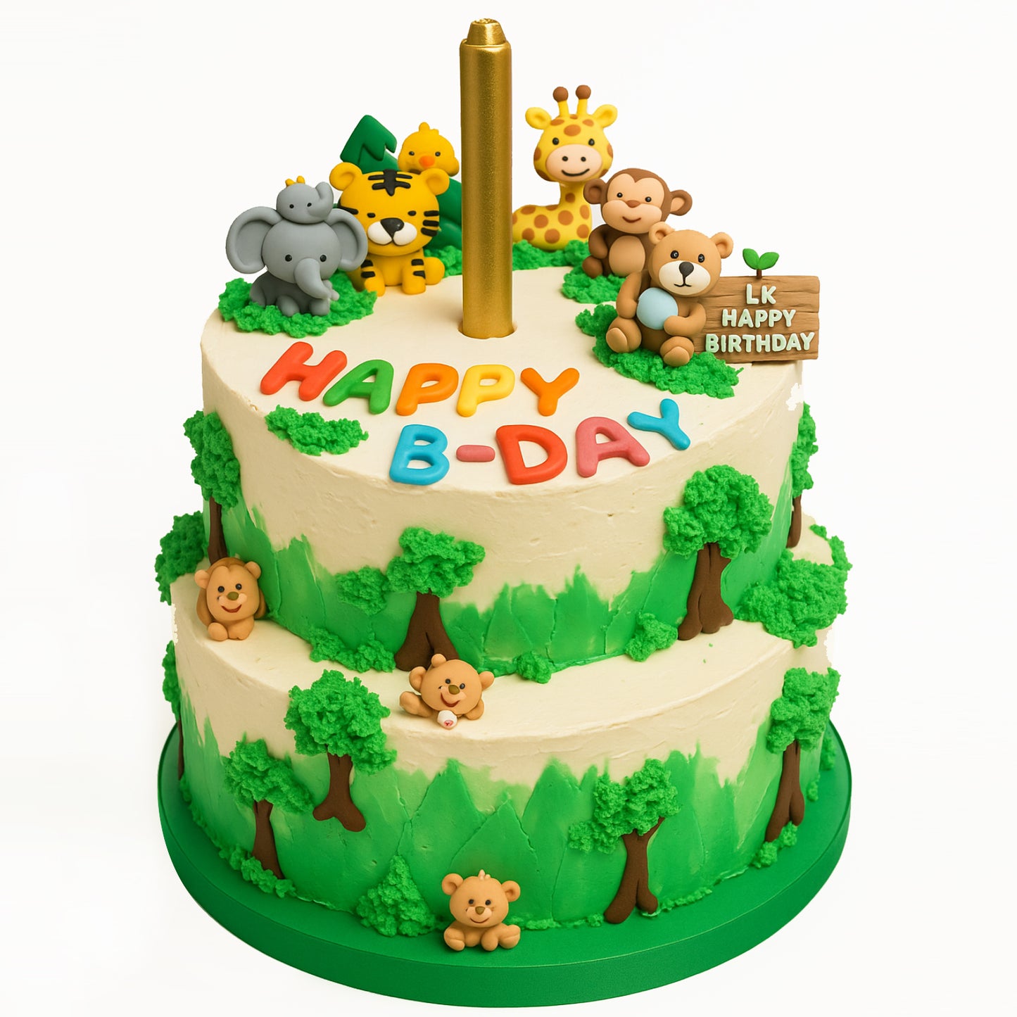 Safari Adventure Birthday Cake
