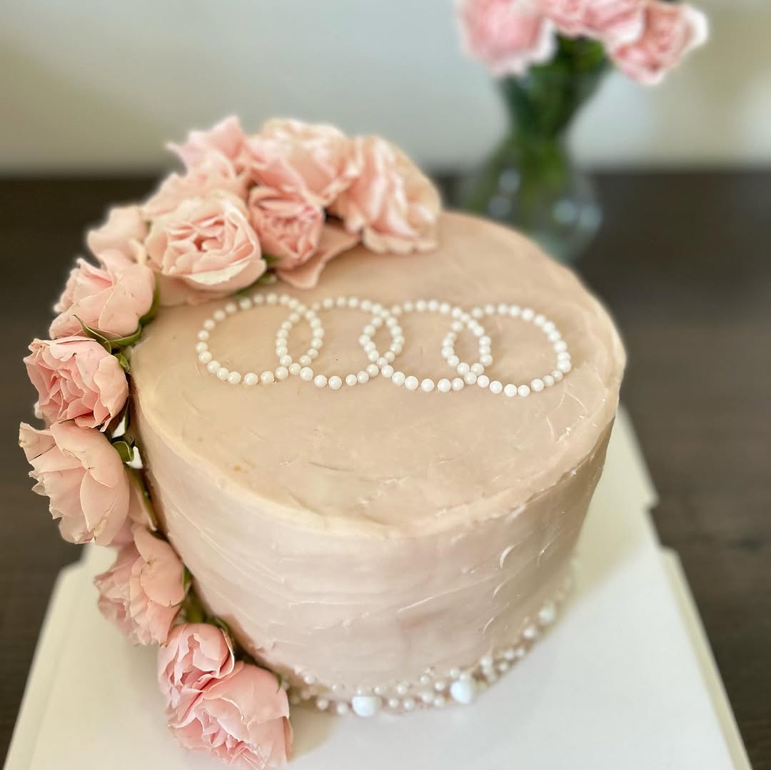 Blush Rose Audi Cake