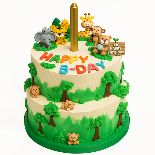 Safari Adventure Birthday Cake