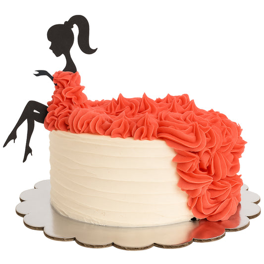 Scarlet Elegance Birthday Cake