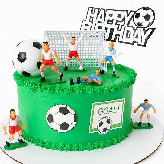 Soccer Match Birthday Cake